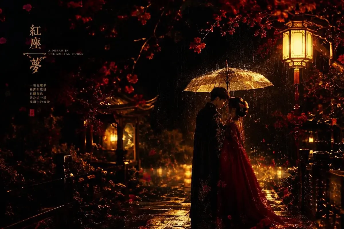 甜宠频道上新：《一钥钟情》雨夜撑伞片段出圈 - 黄豆短剧热门话题资讯封面